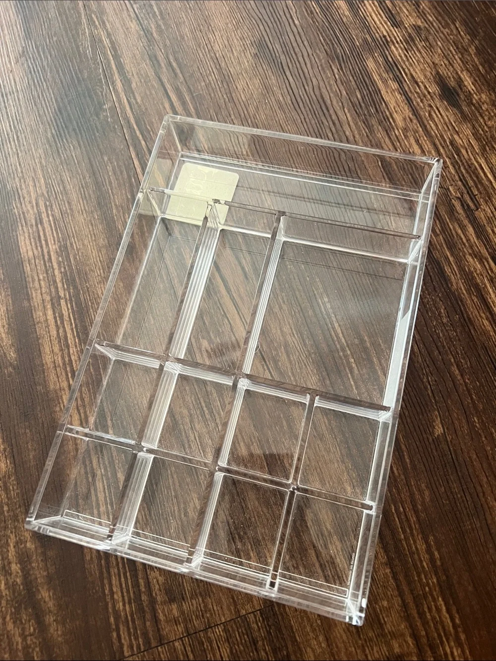 NWT Clear Acrylic Makeup Organizer Tray - Clear